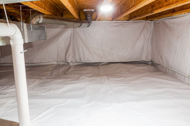 Crawlspace Vapor Barrier Installation